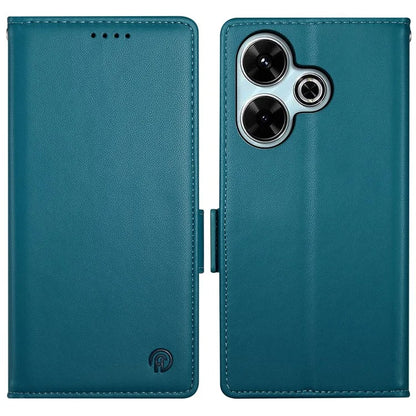 DF-010 For Xiaomi Redmi 13 4G / 5G / Note 13R 5G / Poco M6 4G Wallet Case PU Leather Stand Phone Shell