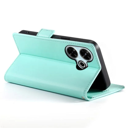 DF-010 For Xiaomi Redmi 13 4G / 5G / Note 13R 5G / Poco M6 4G Wallet Case PU Leather Stand Phone Shell