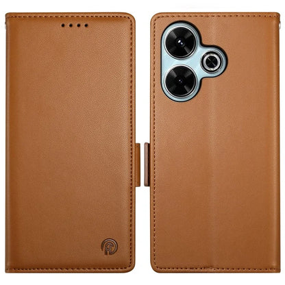 DF-010 For Xiaomi Redmi 13 4G / 5G / Note 13R 5G / Poco M6 4G Wallet Case PU Leather Stand Phone Shell