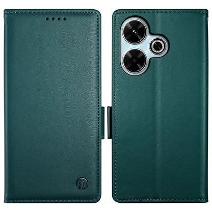 DF-010 For Xiaomi Redmi 13 4G / 5G / Note 13R 5G / Poco M6 4G Wallet Case PU Leather Stand Phone Shell