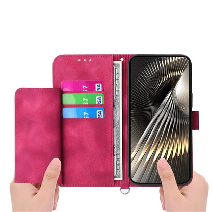 For Xiaomi Redmi Turbo 3 5G / Poco F6 5G Phone Case Flower Pattern PU Leather Wallet Cover with Straps