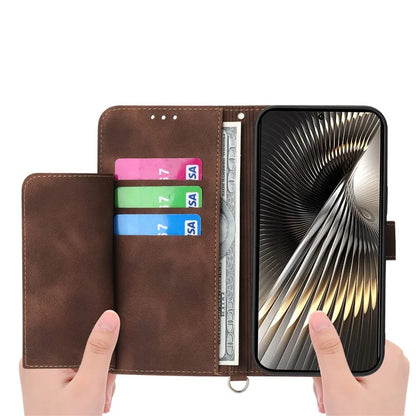 For Xiaomi Redmi Turbo 3 5G / Poco F6 5G Phone Case Flower Pattern PU Leather Wallet Cover with Straps