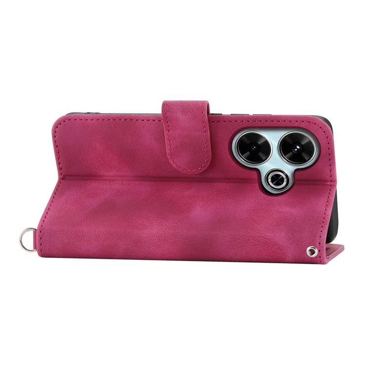 For Xiaomi Redmi 13 4G / 5G / Note 13R 5G / Poco M6 4G Phone Case Flower Imprint Leather Wallet Cover