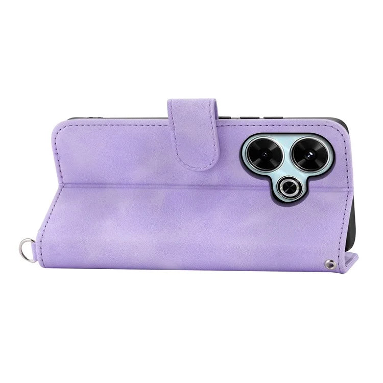 For Xiaomi Redmi 13 4G / 5G / Note 13R 5G / Poco M6 4G Phone Case Flower Imprint Leather Wallet Cover