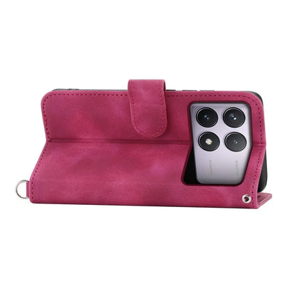 For Xiaomi Poco F6 Pro 5G / Redmi K70 5G / K70 Pro 5G Wallet Case Flower Pattern PU Leather Phone Cover