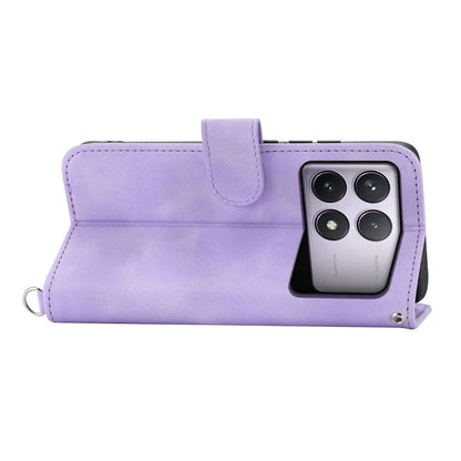 For Xiaomi Poco F6 Pro 5G / Redmi K70 5G / K70 Pro 5G Wallet Case Flower Pattern PU Leather Phone Cover