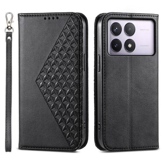 For Xiaomi Poco F6 Pro 5G / Redmi K70 5G / K70 Pro 5G Wallet Phone Case Calf Texture PU Leather Flip Cover