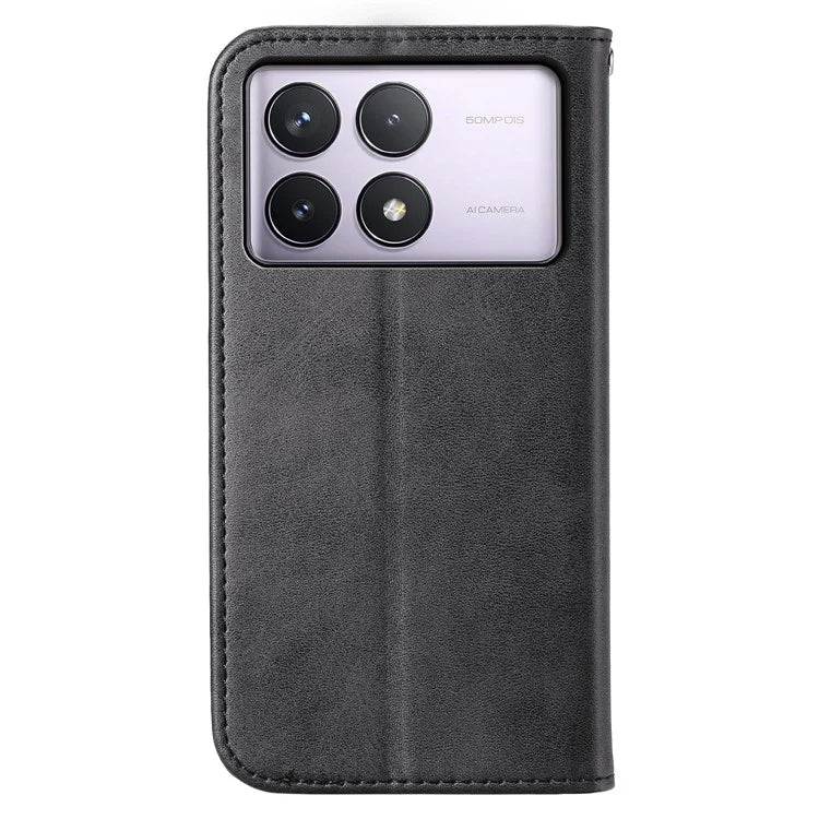 For Xiaomi Poco F6 Pro 5G / Redmi K70 5G / K70 Pro 5G Wallet Phone Case Calf Texture PU Leather Flip Cover