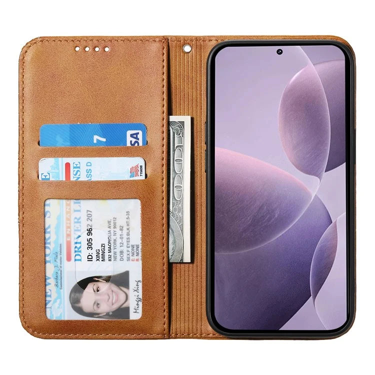 For Xiaomi Poco F6 Pro 5G / Redmi K70 5G / K70 Pro 5G Wallet Phone Case Calf Texture PU Leather Flip Cover