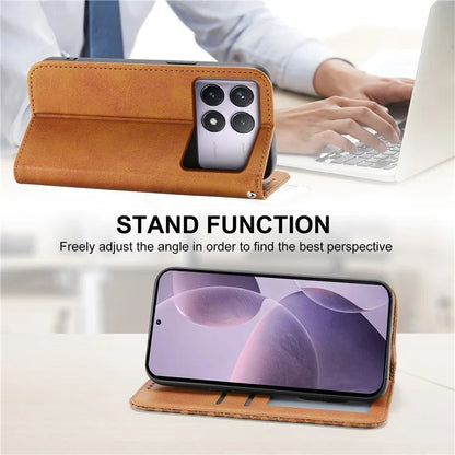 For Xiaomi Poco F6 Pro 5G / Redmi K70 5G / K70 Pro 5G Wallet Phone Case Calf Texture PU Leather Flip Cover