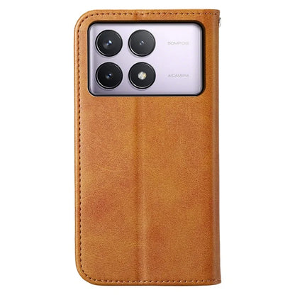 For Xiaomi Poco F6 Pro 5G / Redmi K70 5G / K70 Pro 5G Wallet Phone Case Calf Texture PU Leather Flip Cover