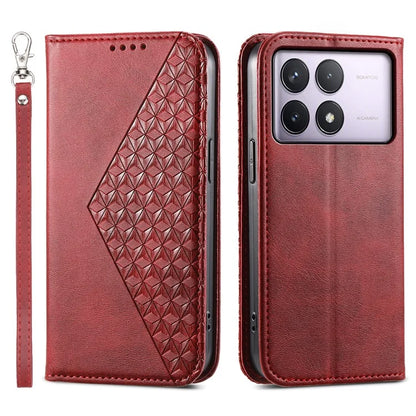 For Xiaomi Poco F6 Pro 5G / Redmi K70 5G / K70 Pro 5G Wallet Phone Case Calf Texture PU Leather Flip Cover