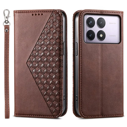 For Xiaomi Poco F6 Pro 5G / Redmi K70 5G / K70 Pro 5G Wallet Phone Case Calf Texture PU Leather Flip Cover