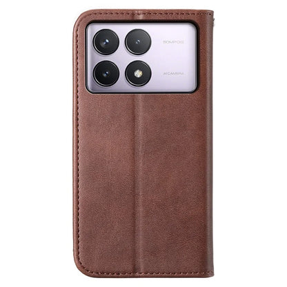 For Xiaomi Poco F6 Pro 5G / Redmi K70 5G / K70 Pro 5G Wallet Phone Case Calf Texture PU Leather Flip Cover