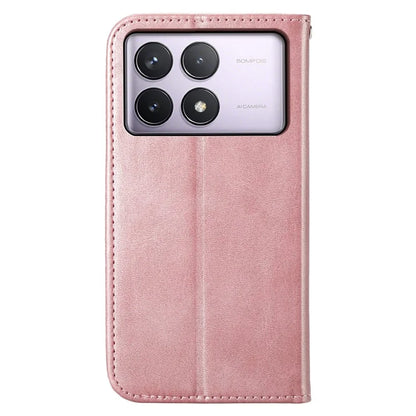 For Xiaomi Poco F6 Pro 5G / Redmi K70 5G / K70 Pro 5G Wallet Phone Case Calf Texture PU Leather Flip Cover