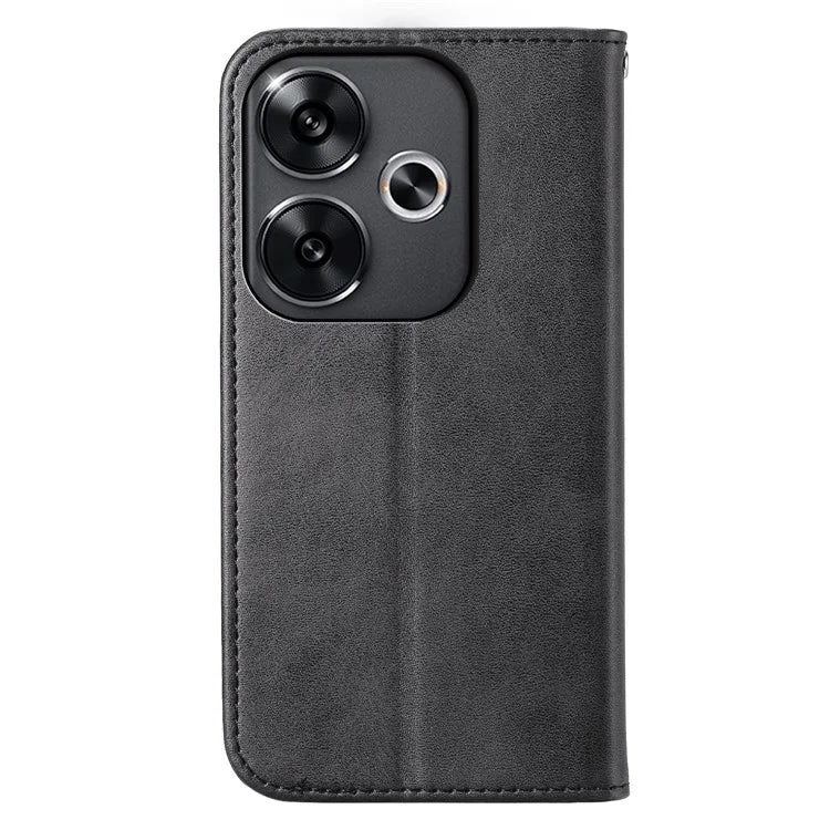 For Xiaomi Redmi Turbo 3 5G / Poco F6 5G Case Imprint Calf Texture Leather Wallet Phone Cover
