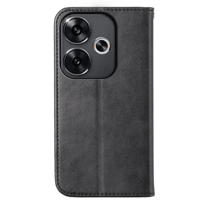 For Xiaomi Redmi Turbo 3 5G / Poco F6 5G Case Imprint Calf Texture Leather Wallet Phone Cover