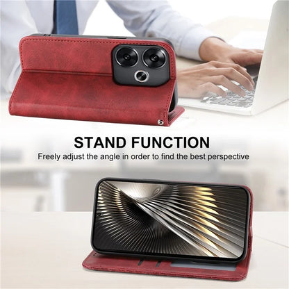 For Xiaomi Redmi Turbo 3 5G / Poco F6 5G Case Imprint Calf Texture Leather Wallet Phone Cover