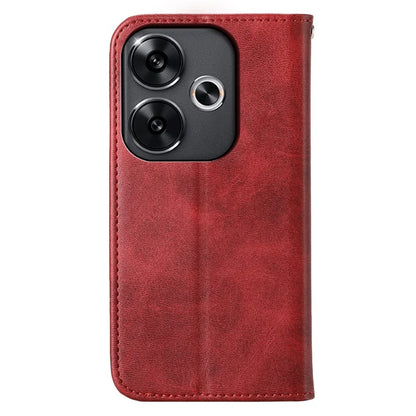 For Xiaomi Redmi Turbo 3 5G / Poco F6 5G Case Imprint Calf Texture Leather Wallet Phone Cover