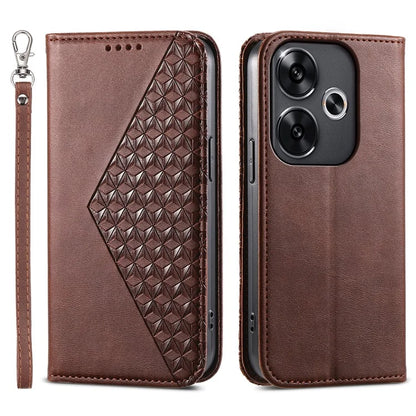 For Xiaomi Redmi Turbo 3 5G / Poco F6 5G Case Imprint Calf Texture Leather Wallet Phone Cover