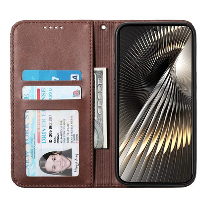 For Xiaomi Redmi Turbo 3 5G / Poco F6 5G Case Imprint Calf Texture Leather Wallet Phone Cover