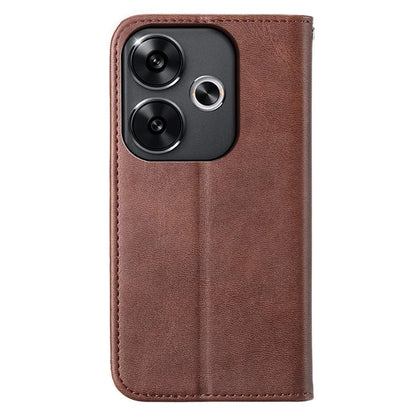 For Xiaomi Redmi Turbo 3 5G / Poco F6 5G Case Imprint Calf Texture Leather Wallet Phone Cover