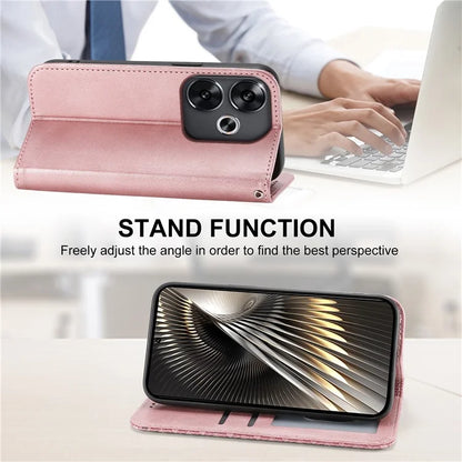 For Xiaomi Redmi Turbo 3 5G / Poco F6 5G Case Imprint Calf Texture Leather Wallet Phone Cover