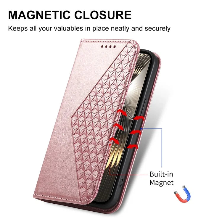 For Xiaomi Redmi Turbo 3 5G / Poco F6 5G Case Imprint Calf Texture Leather Wallet Phone Cover