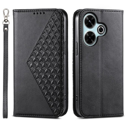 For Xiaomi Redmi 13 4G / 5G / Note 13R 5G / Poco M6 4G Case Calf Texture PU Leather Phone Cover with Wallet