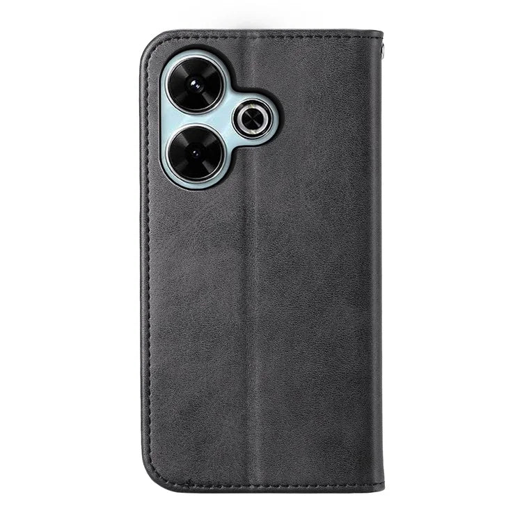 For Xiaomi Redmi 13 4G / 5G / Note 13R 5G / Poco M6 4G Case Calf Texture PU Leather Phone Cover with Wallet