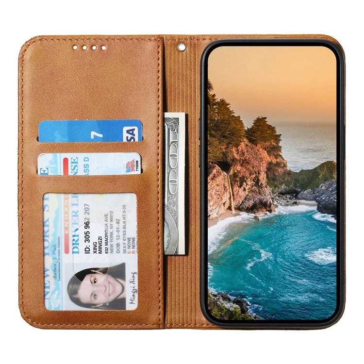 For Xiaomi Redmi 13 4G / 5G / Note 13R 5G / Poco M6 4G Case Calf Texture PU Leather Phone Cover with Wallet