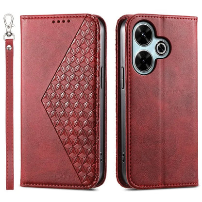 For Xiaomi Redmi 13 4G / 5G / Note 13R 5G / Poco M6 4G Case Calf Texture PU Leather Phone Cover with Wallet