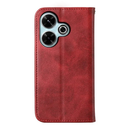 For Xiaomi Redmi 13 4G / 5G / Note 13R 5G / Poco M6 4G Case Calf Texture PU Leather Phone Cover with Wallet