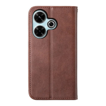 For Xiaomi Redmi 13 4G / 5G / Note 13R 5G / Poco M6 4G Case Calf Texture PU Leather Phone Cover with Wallet