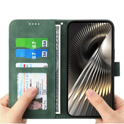 DIERFENG DF-03 For Xiaomi Redmi Turbo 3 5G / Poco F6 5G Leather Case Lines Imprint Wallet Phone Cover
