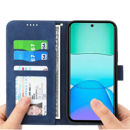 DIERFENG DF-03 For Xiaomi Redmi 13 4G / 5G / Note 13R 5G / Poco M6 4G Leather Case Wallet Phone Cover