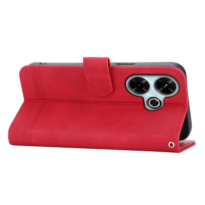 DIERFENG DF-03 For Xiaomi Redmi 13 4G / 5G / Note 13R 5G / Poco M6 4G Leather Case Wallet Phone Cover