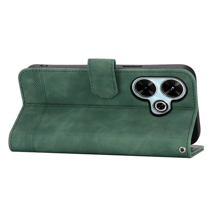 DIERFENG DF-03 For Xiaomi Redmi 13 4G / 5G / Note 13R 5G / Poco M6 4G Leather Case Wallet Phone Cover