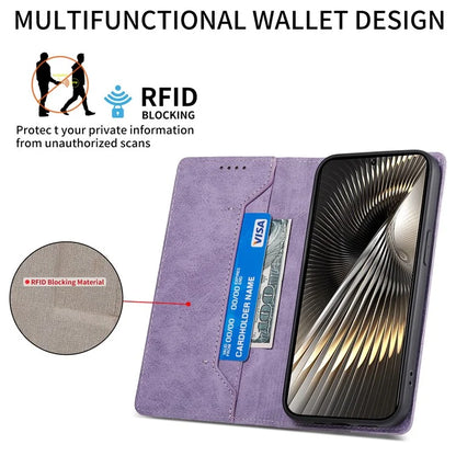 DF-05 For Xiaomi Redmi Turbo 3 5G / Poco F6 5G Case RFID Blocking PU Leather Phone Cover