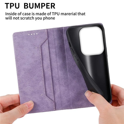 DF-05 For Xiaomi Redmi Turbo 3 5G / Poco F6 5G Case RFID Blocking PU Leather Phone Cover