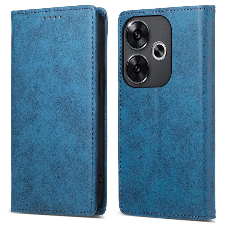 DF-05 For Xiaomi Redmi Turbo 3 5G / Poco F6 5G Case RFID Blocking PU Leather Phone Cover