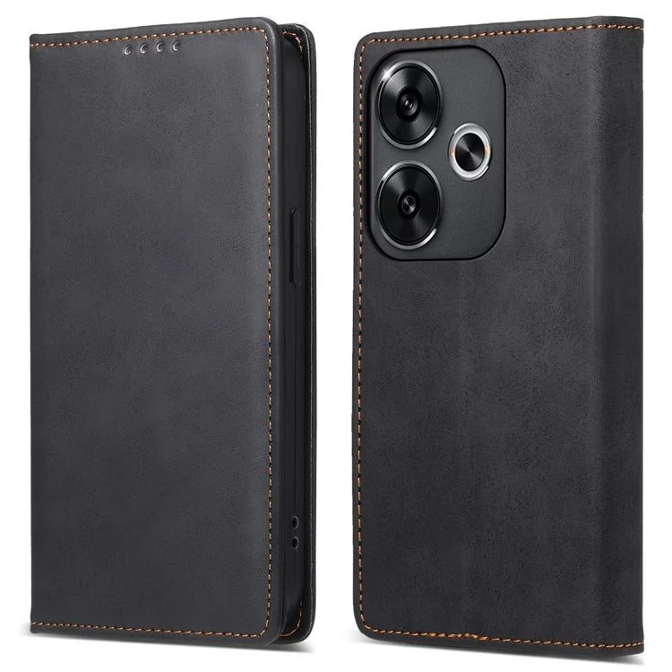 DF-05 For Xiaomi Redmi Turbo 3 5G / Poco F6 5G Case RFID Blocking PU Leather Phone Cover