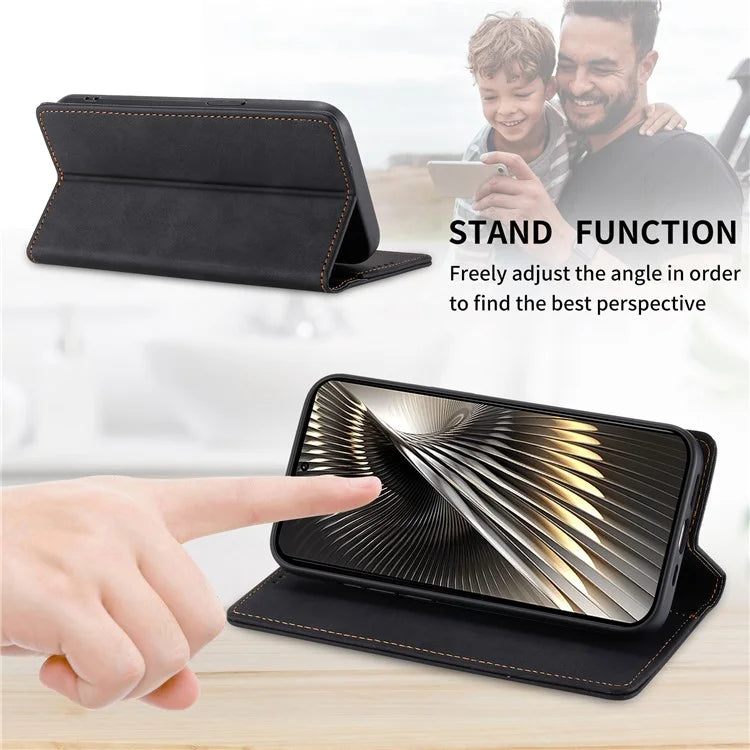 DF-05 For Xiaomi Redmi Turbo 3 5G / Poco F6 5G Case RFID Blocking PU Leather Phone Cover