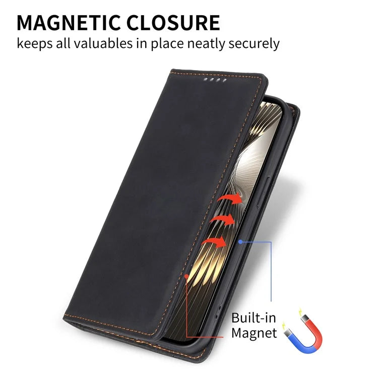 DF-05 For Xiaomi Redmi Turbo 3 5G / Poco F6 5G Case RFID Blocking PU Leather Phone Cover