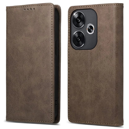 DF-05 For Xiaomi Redmi Turbo 3 5G / Poco F6 5G Case RFID Blocking PU Leather Phone Cover