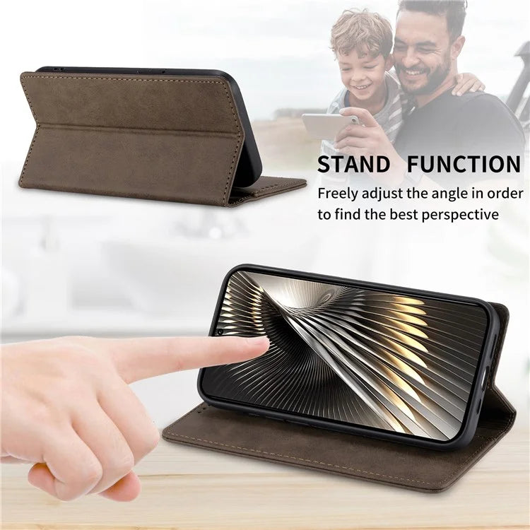 DF-05 For Xiaomi Redmi Turbo 3 5G / Poco F6 5G Case RFID Blocking PU Leather Phone Cover
