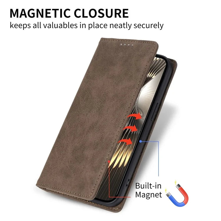 DF-05 For Xiaomi Redmi Turbo 3 5G / Poco F6 5G Case RFID Blocking PU Leather Phone Cover