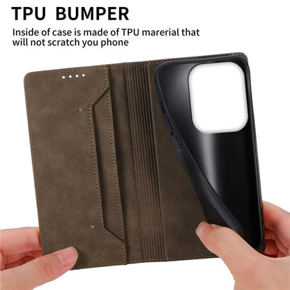 DF-05 For Xiaomi Redmi Turbo 3 5G / Poco F6 5G Case RFID Blocking PU Leather Phone Cover