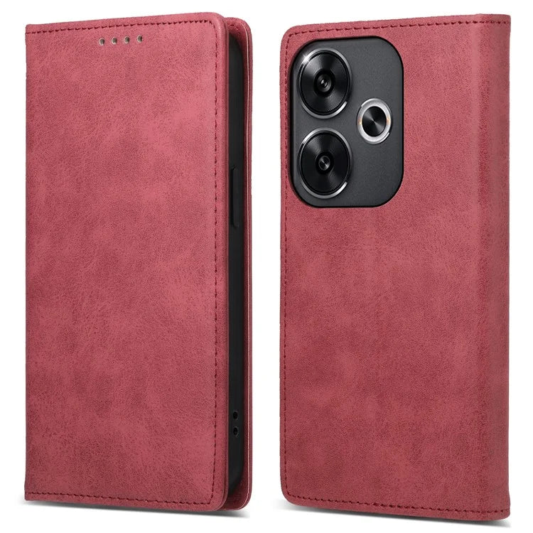 DF-05 For Xiaomi Redmi Turbo 3 5G / Poco F6 5G Case RFID Blocking PU Leather Phone Cover