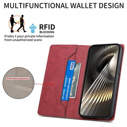 DF-05 For Xiaomi Redmi Turbo 3 5G / Poco F6 5G Case RFID Blocking PU Leather Phone Cover